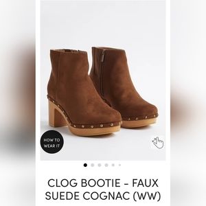 Torrid Clog Cognac Boots